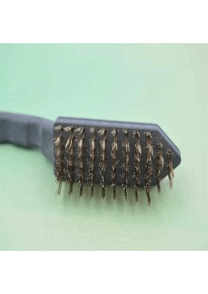 Metal Tel Fırça Plastik Saplı Pas Kir Sökme Temizleme Fırçası ( Lisinya )
