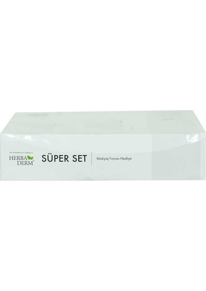 Süper Set Superserum Aha-Peeling 30 ml + Saf Vitamin C 30 ml + Hediye Makyaj Fırçası