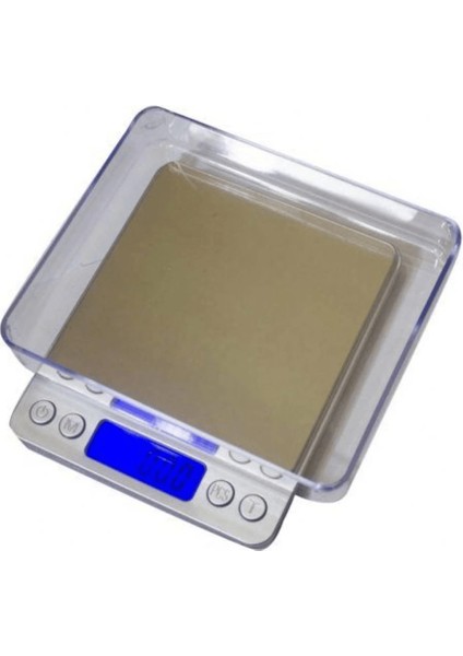 Kare Laboratuvar ve Kuyumcu Hassas Terazi 500 gr 0.1-2 kg 0.01 ( Lisinya )