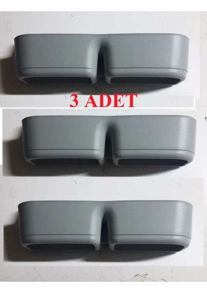 3 Adet Banyo Terlik Tutucu - Kapı Arkası Pratik Raf - Terlik Tutucu