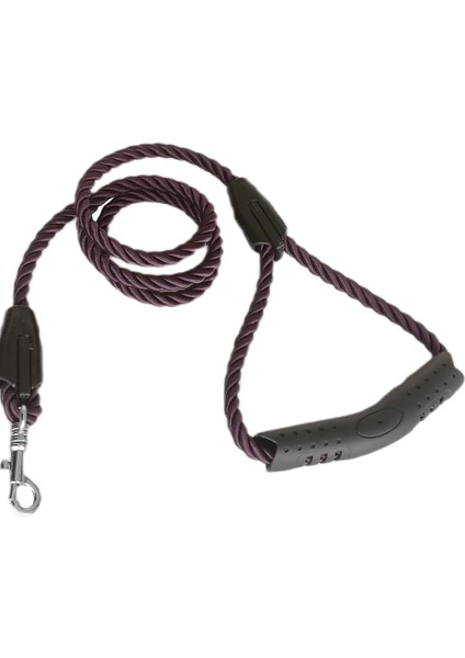Üçlü Sarmallı Köpek Gezdirme Halatı 1 CM-120 cm Mor