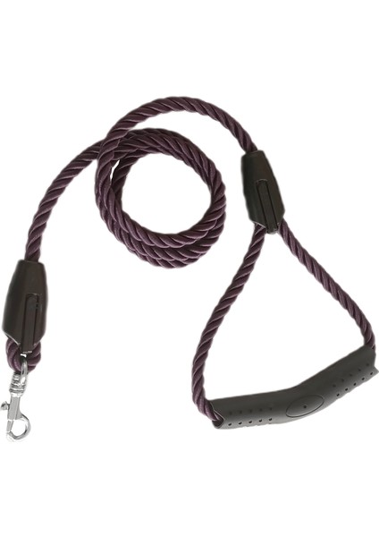 Üçlü Sarmallı Köpek Gezdirme Halatı 1 CM-120 cm Mor