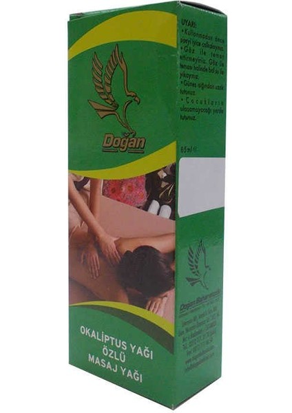 Okaliptuslu Masaj ve Bakım Yağı Cam Şişe 100 ml