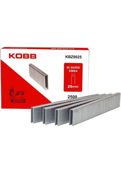 Kobb KBZ9025 25 mm 2500 Adet U Zımba Teli