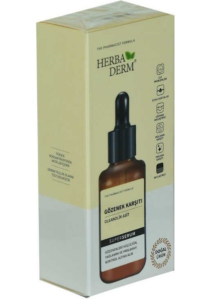 Superserum Oleanolik Asit Gözenek Karşıtı Doğal Yüz Serumu 30 ml