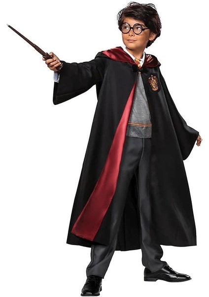 Harry Potter Gryffindor Cübbe Çocuk Boy - Harry Potter Kostümü 5-6 Yaş - Lisinya