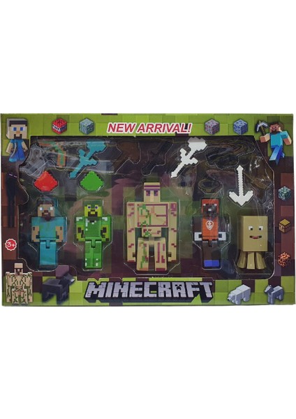Minecraft 5 Li Figür ve Aksesuarları - 1994 (Lisinya)