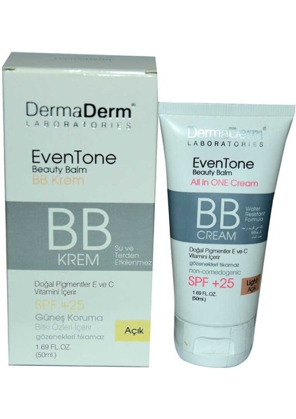 Eventone Bb Krem Açık Ton Vitaminli Spf+25 Güneş Koruma Bitki Özlü 50 ml fiyatları