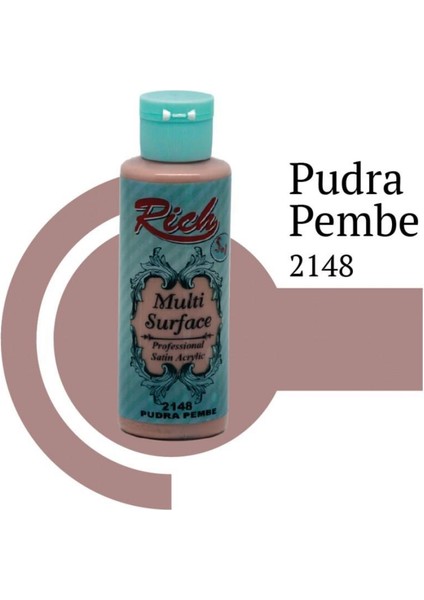OEM Rich Multi Surface 2148 Pudra Pembe Akrilik Boya 120 cc