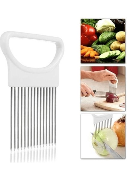 Pratik Kolay Eşit Şekilde Sebze Kesme Dilimleme Aleti Aparatı ( Lisinya )