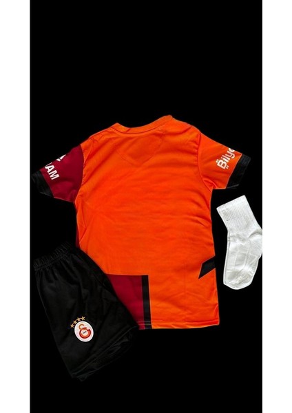 Sarı-Kırmızı .galatasaray. Iç Saha Parçalı Çocuk Forması Forma+Şort+Çorap