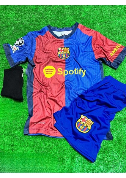 2024/25 Lamine Yamal 19 Özel Tasarım Çocuk Futbol Forması 3'lü Takım fiyatları