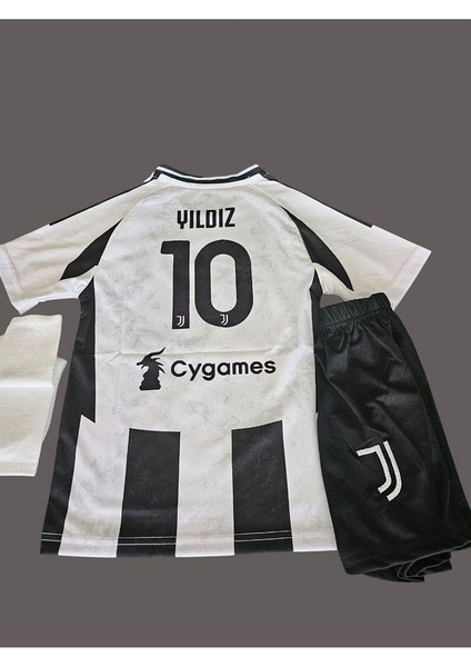'juventus-Juve 2024/25 Yeni Sezon Kenan Yıldız 10 Iç Saha Çocuk Forması 3 Lü Set