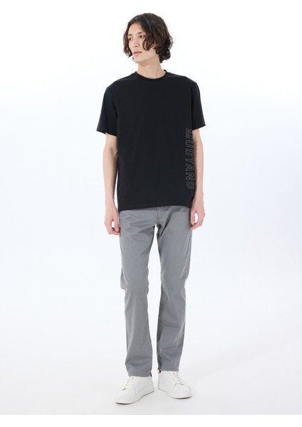 Bisiklet Yaka Baskılı Siyah Erkek T-Shirt M5SM-TST1300 fiyatları