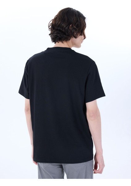 Bisiklet Yaka Baskılı Siyah Erkek T-Shirt M5SM-TST1300 indirimleri