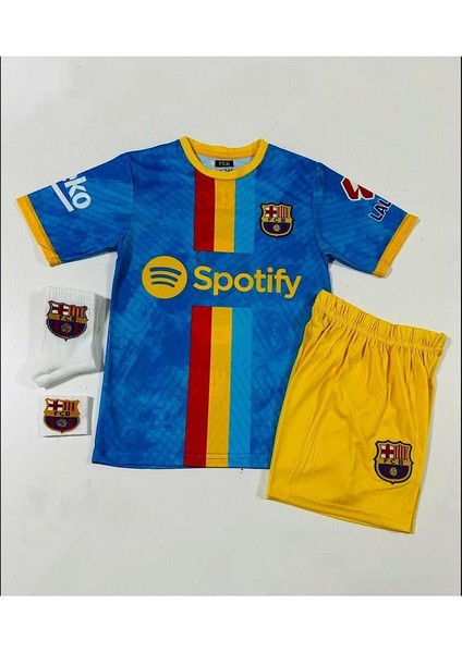 B.a.r.c.e.l.o.n.a 2024/25 Yeni Sezon Robert Lewandowski Konsept Çocuk Forması 4'lü Set (Armalı) fiyatları