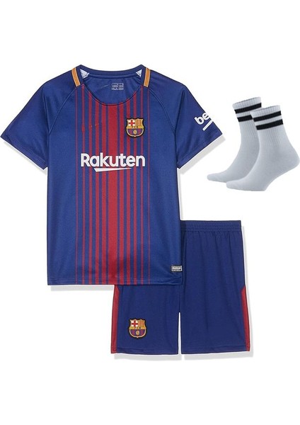 Barcelona Messi 2011/12 Sezon Çocuk Futbol Forma 2'li Set Forma ve Şort