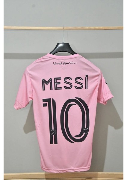 Inter Miami Messi Pembe Çocuk Futbol Forma 2'li Set Forma ve Şort