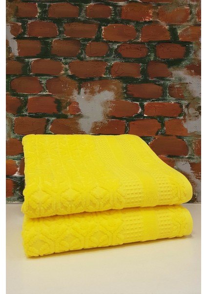 Lyre 50 x 90 2'li Havlu Sarı
