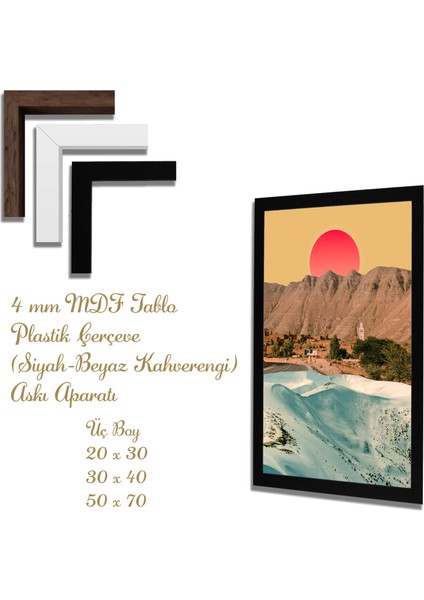 Ahşap Tablolar- Yapay Zeka ile Oluşturulmuş Görseller Uv Baskı-Mdf Tablo /2913