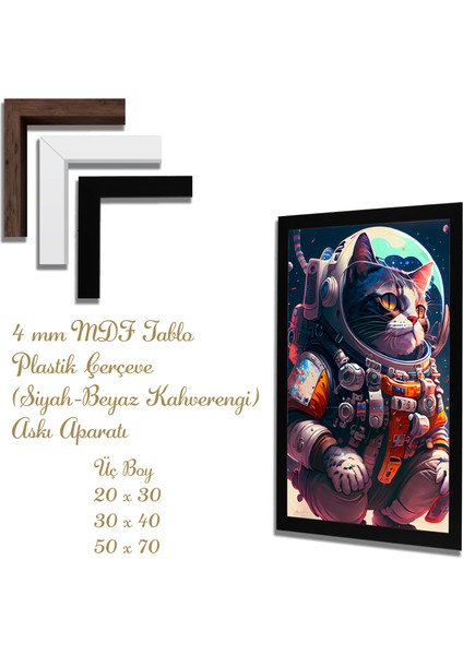 Ahşap Tablolar- Yapay Zeka ile Oluşturulmuş Görseller Uv Baskı-Mdf Tablo /1739