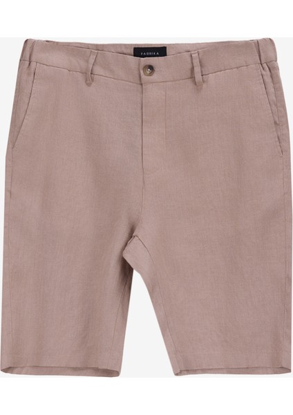 Normal Bel Basic Bej Erkek Bermuda Şort F5SM-SHT 2016