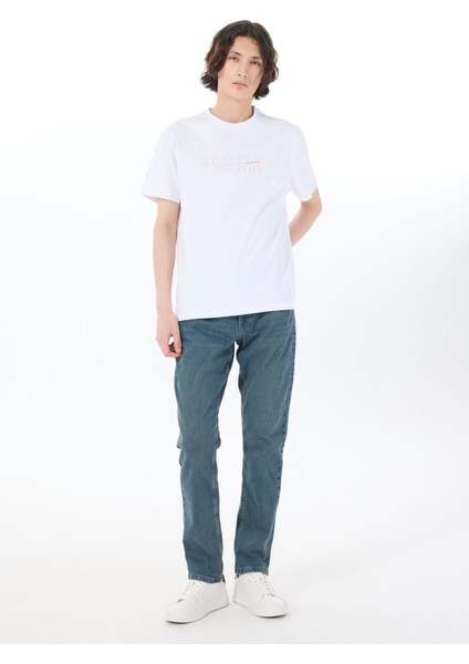 Orta Bel Slim Fit Mavi Erkek Denim Pantolon Mıchıgan Slım - 1013