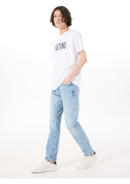Orta Bel Slim Fit Açık Mavi Erkek Denim Pantolon Vegas Slım - 1209