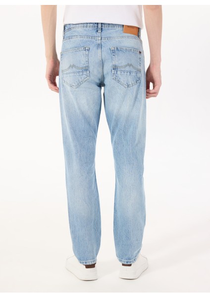 Orta Bel Slim Fit Açık Mavi Erkek Denim Pantolon Vegas Slım - 1209 indirimleri