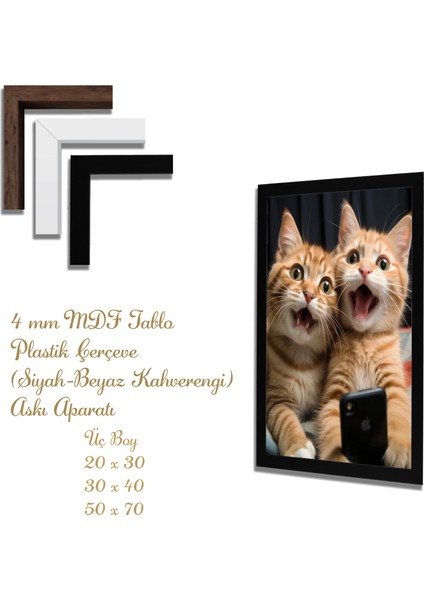 Ahşap Tablolar- Yapay Zeka ile Oluşturulmuş Görseller Uv Baskı-Mdf Tablo /7821