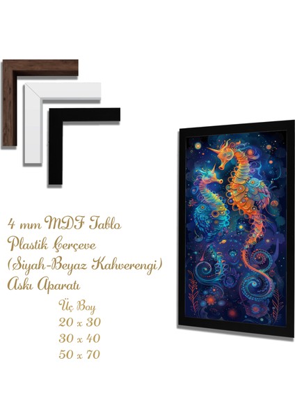 Ahşap Tablolar- Yapay Zeka ile Oluşturulmuş Görseller Uv Baskı-Mdf Tablo /7805