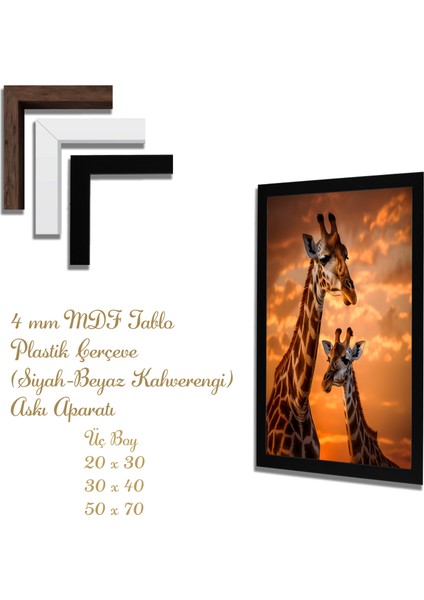 Ahşap Tablolar- Yapay Zeka ile Oluşturulmuş Görseller Uv Baskı-Mdf Tablo /5809