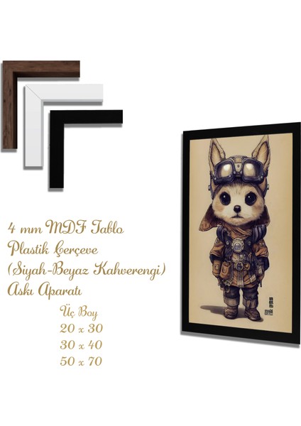 Ahşap Tablolar- Yapay Zeka ile Oluşturulmuş Görseller Uv Baskı-Mdf Tablo /7237