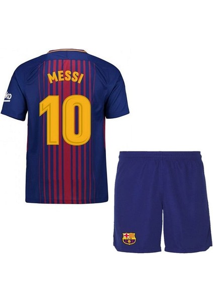 Barcelona Messi 2011/12 Sezon Çocuk Futbol Forma 2'li Set Forma ve Şort
