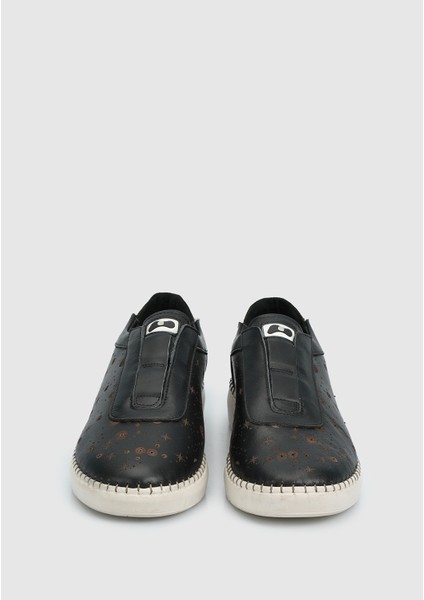 Siyah Deri Kadın Ayakkabı modelleri