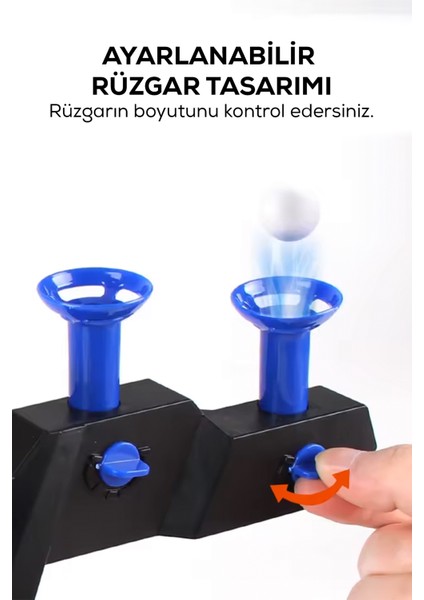 Uçan Hedef Vurma Oyunu- Havalı Hedefler, Sünger Mermili Tabanca, Ayarlanabilir Hava Akımı