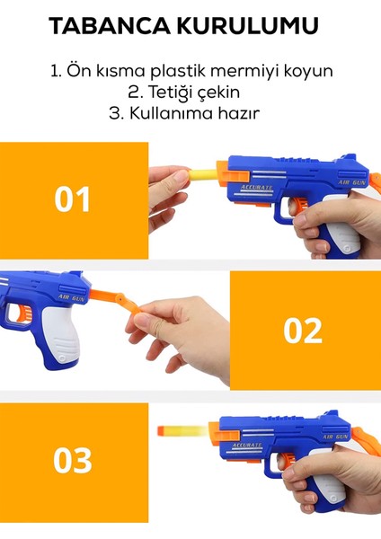 Uçan Hedef Vurma Oyunu- Havalı Hedefler, Sünger Mermili Tabanca, Ayarlanabilir Hava Akımı