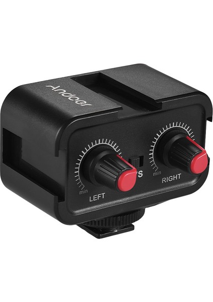 Ws-Vs Çift K Mikrofon Ses Karıştırıcısı Dslr Için 3,5 mm Stereo Çıkış (Yurt Dışından)
