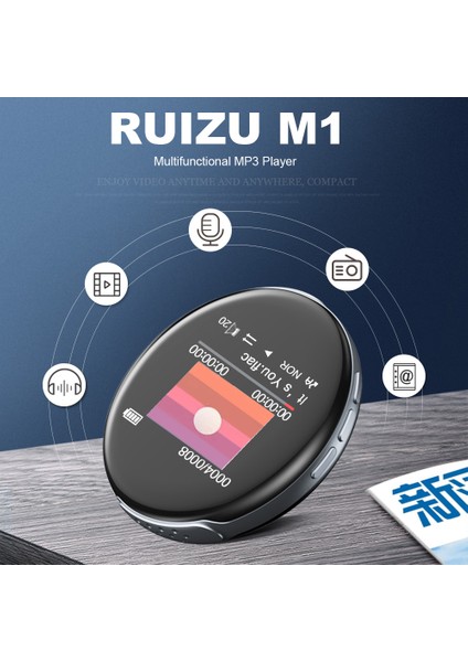 Ruızu M1 Taşınabilir Mp3 Mp4 Oynatıcı 8gb Bluetooth 4.0 Ses Kaydedici (Yurt Dışından) fiyatları
