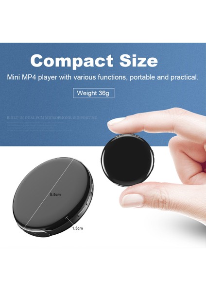 Ruızu M1 Taşınabilir Mp3 Mp4 Oynatıcı 8gb Bluetooth 4.0 Ses Kaydedici (Yurt Dışından) indirimleri
