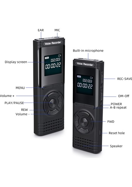 16GB Dijital Ses Kaydedici Hd Kayıt Sürekli Kayıt (Yurt Dışından) fırsatları