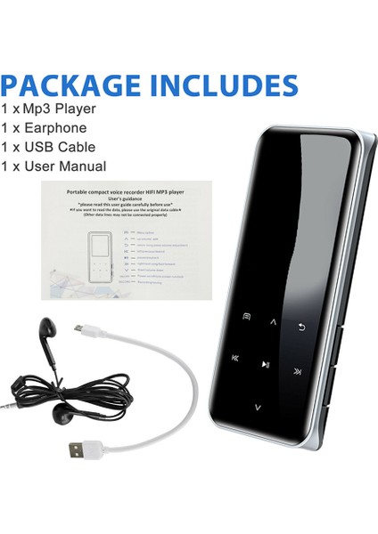 M22 Bt Mp3 Müzik Video Oynatıcı Kayıpsız Hifi Sesli 1.8 Inç OLED Ekranlı (Yurt Dışından) fırsatları