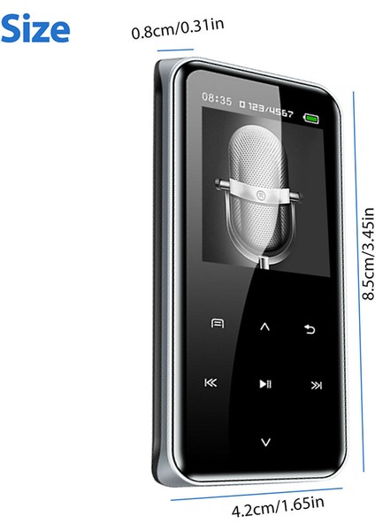 M22 Bt Mp3 Müzik Video Oynatıcı Kayıpsız Hifi Sesli 1.8 Inç OLED Ekranlı (Yurt Dışından) indirimleri
