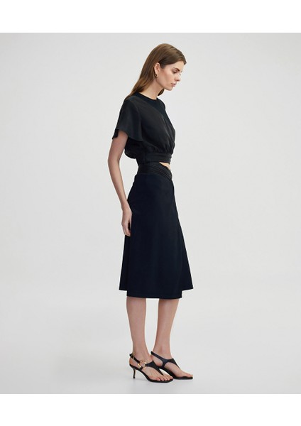 Kumaş Mix Midi Etek IS1250004155001 fiyatları