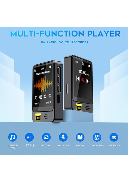 Hoparlörlü USB Hi-Fi Mp3 Mp4 Oynatıcı USB Şarjlı (Yurt Dışından)
