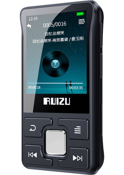 Ruızu X55 Bluetooth Mp3 Oynatıcı 8gb Tf Kart Kaydı Destekli (Yurt Dışından)