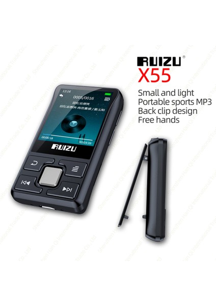 Ruızu X55 Bluetooth Mp3 Oynatıcı 8gb Tf Kart Kaydı Destekli (Yurt Dışından)