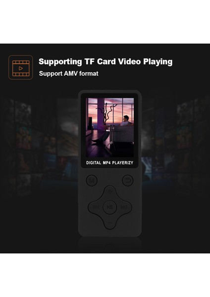 T1 Mp3 Mp4 Dijital Oynatıcı Kayıpsız Sesli E - Kitap Desteği (Yurt Dışından)