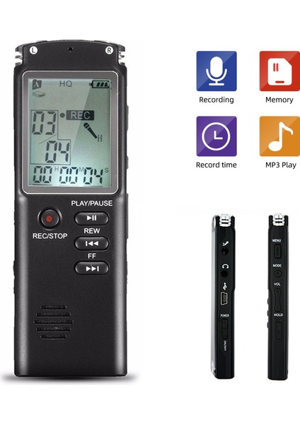 8gb Dijital Ses Kaydedici Hd Kayıt Gürültü Azaltma (Yurt Dışından) indirimleri