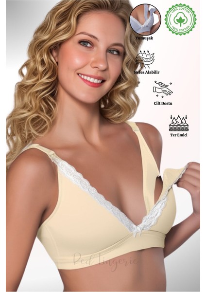 Pamuklu Hamile-Lohusa Emzirme Sütyeni-2'li Paket fiyatları